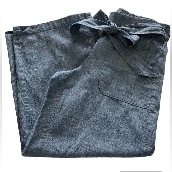 J Crew Chambray Tie Waist Pant - Picture 3 of 4
